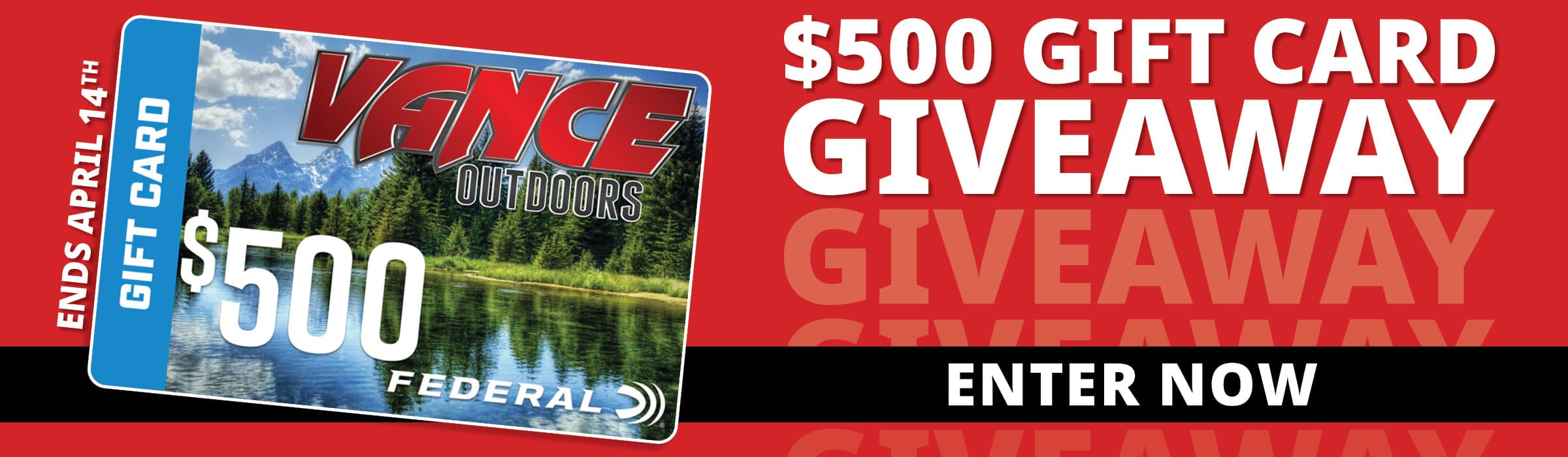 $500 Vance Outdoors Gift Card Giveaway